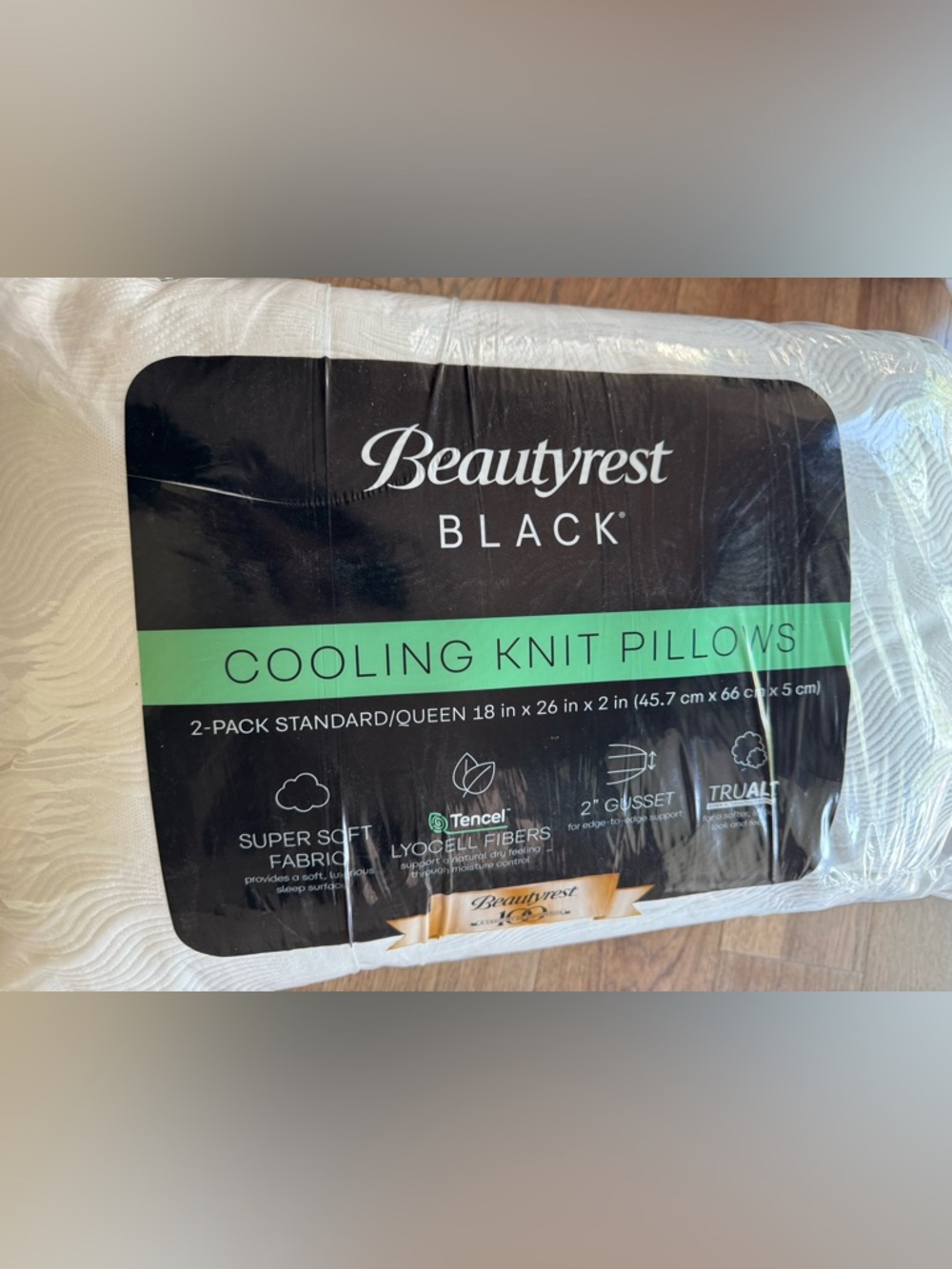 🎉LAST CHANCE🎉BEAUTYREST BLACK
2pk Luxurious CoolingKnit Down Alternative Pillows - Picture 11 of 12